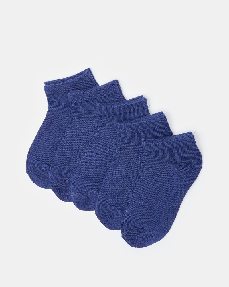 REDTAG Boys Navy Socks Set (Pack Of 5)