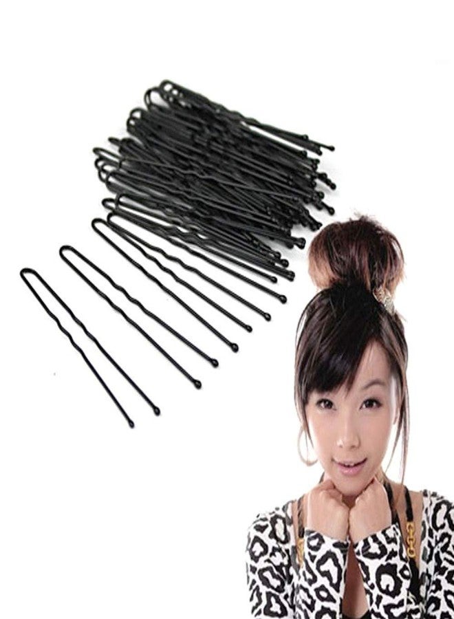Ghelonadi U Hair Pins Metal Bobby Pins Hair Clips Hair Styling Accessories Bun Pins Juda Hairpin for Women Girls (Color_Black) (100 PCS) - Image 4
