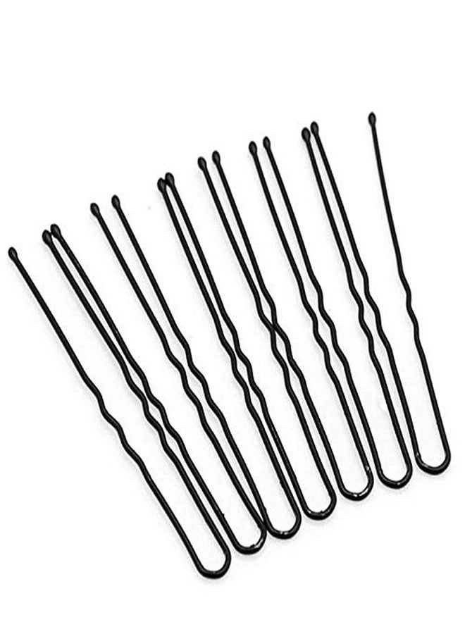Ghelonadi U Hair Pins Metal Bobby Pins Hair Clips Hair Styling Accessories Bun Pins Juda Hairpin for Women Girls (Color_Black) (100 PCS) - Image 2