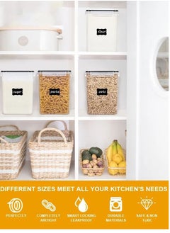 Y&D 4 Piece Plastic Airtight Large Food Storage Container Set Without Bisphenol A, 2.5L  - Image 4