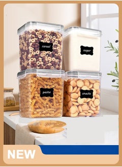 Y&D 4 Piece Plastic Airtight Large Food Storage Container Set Without Bisphenol A, 2.5L  - Image 2