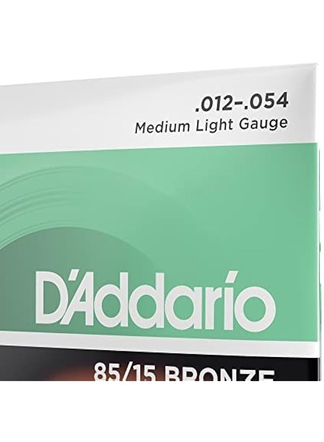 D'Addario Guitar Strings - Acoustic Guitar Strings - 85/15 Bronze - for 6 String Guitar - Full, Bright Tone - EZ920 - Medium Light, 12-54 - Image 4