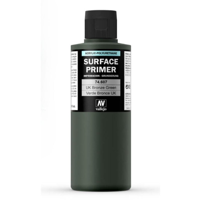 Vallejo Vallejo Model Color 200 ml Polyurethane Primer - UK Bronze Green - Image 2