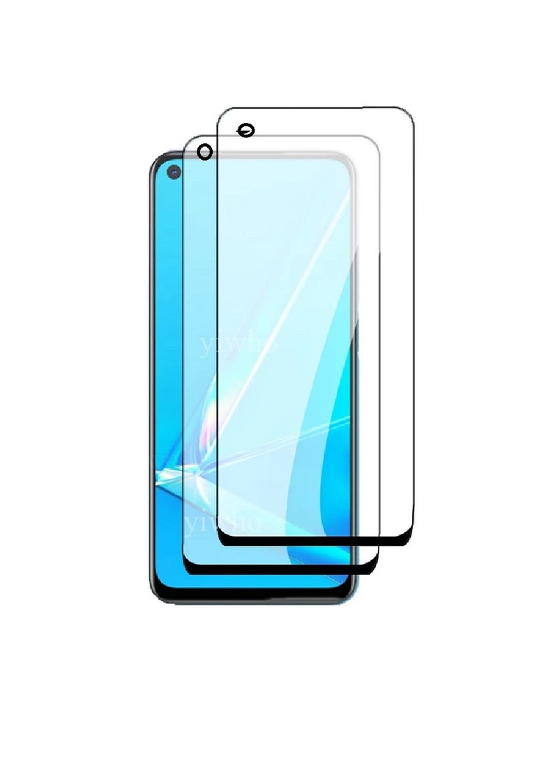 Super 2 Pieces Tempered Glass Screen Protector 5D Designed For Oppo A92 Full Glue Edge to Edge Full Screen Coverage And Bubble Free - Image 1