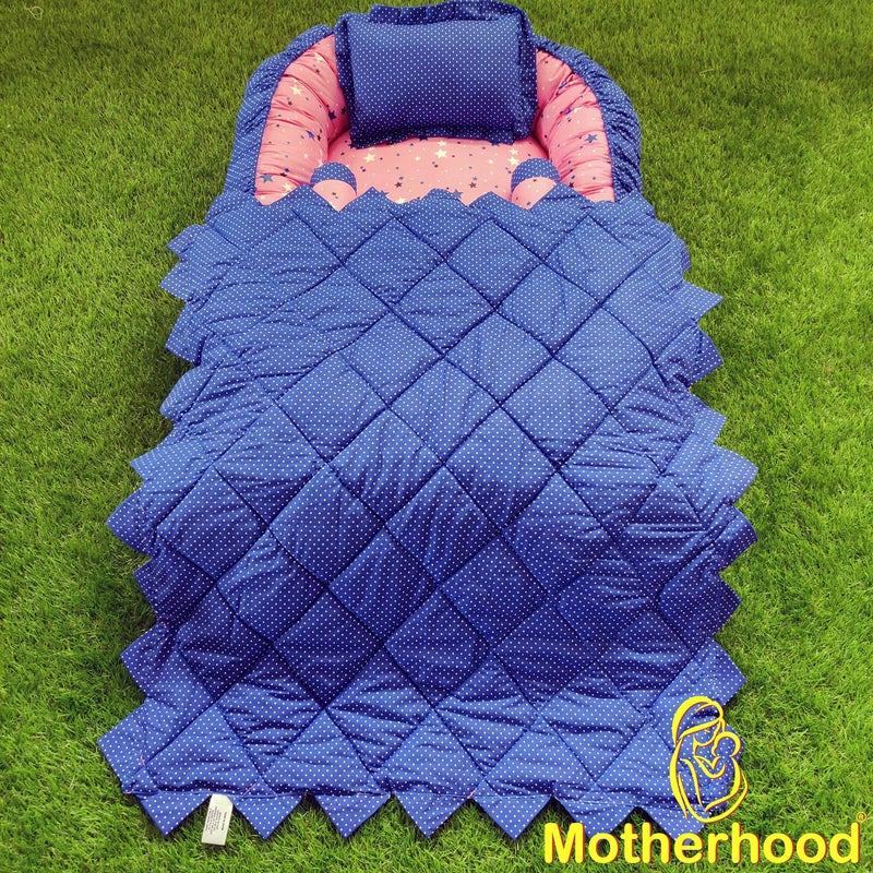 MOTHERHOOD MOTHERHOOD Baby Nest Bed with 3 pc Baby Pillow and 1 Large Baby Blanket Luxury UltraSoft Comfortable Baby Mattress Bed Sleeper Bedding Set coSleeper for Newborn to Toddlers Z Pink D - Image 3