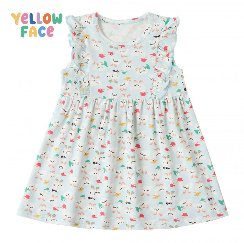 Girl's Cartoon Lace Princess Dress - Image 2