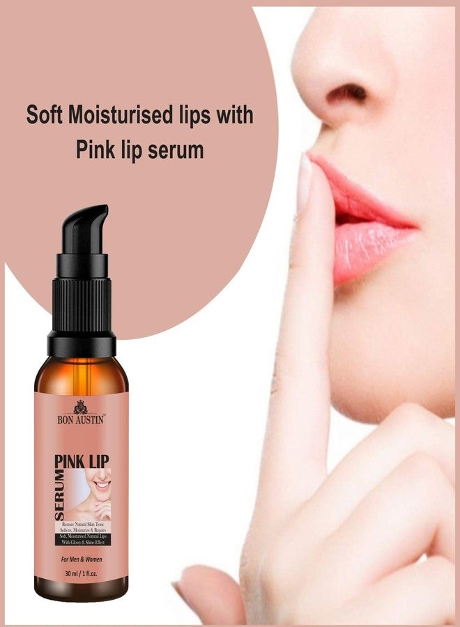 Bon Austin 100% Natural Niacinamide Brightening Face Serum, Pink Lip Serum, Nail Strong and Repair Serum & Under Eye Serum (Remove Dark Circle) Each, 30ml - Combo of 4 Items - Image 4