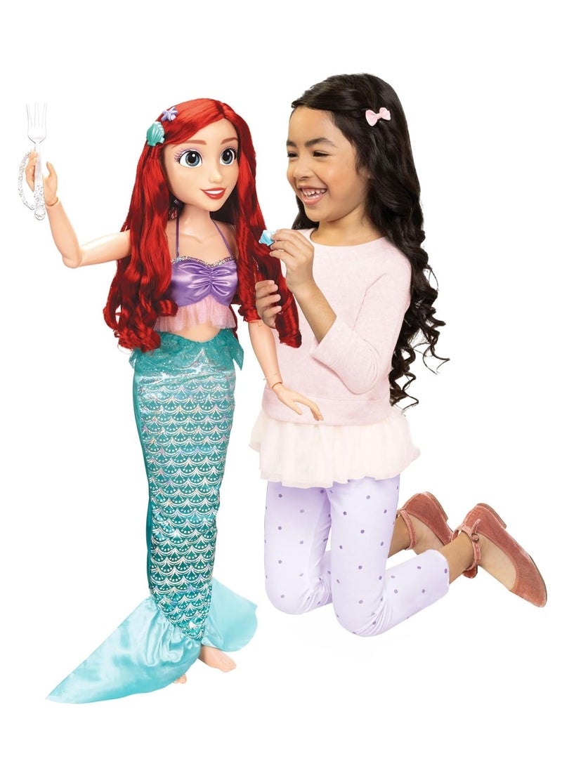 Disney Princess دمية أرييل من ديزني برينسيس للعب مع ملحقات، بطول 32 بوصة - Image 5