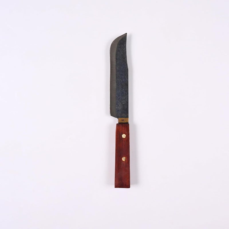 YATTA YATTA AGRAM HandForged Multipurpose Kitchen Knife Set of 2 Iron Knife 56 Inch Blade with Wooden Handle Kitchen Knife for Home Knife for Vegetables Fish Meat UltraSharp Durable  - Image 3