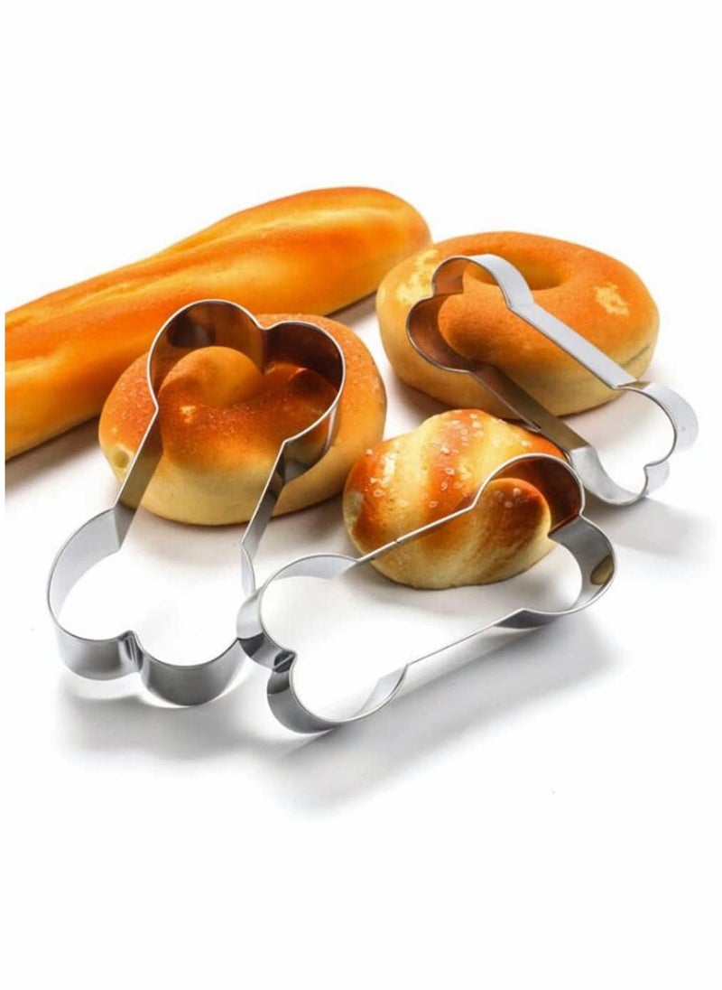 SYOSI - 6 Piece Dog Cookie Cutter Set, Cartoon Dog Bone, Paw Print Animal Cookie Cutters Dog Shaped Mould for DIY Baking Biscuit Pastry Cutter - Image 1