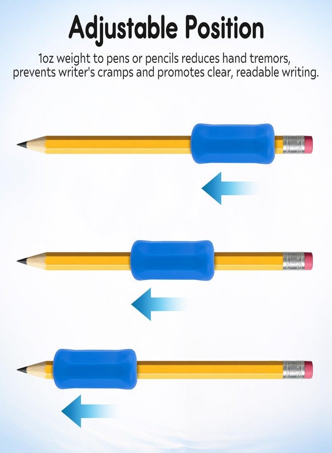 idooss 5-Pack Weighted Pencil Grips, Handwriting Aid for Children, Elderly, or Special Needs (Color 2) - Image 4