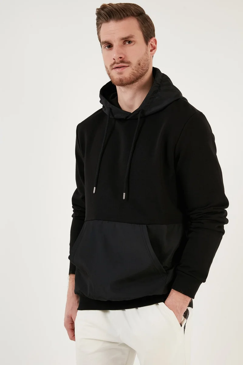 Buratti Cotton Regular Fit 3 Thread Hooded Sweat Men's Sweat 5905517
