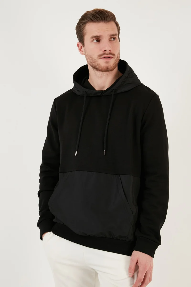 Buratti Cotton Regular Fit 3 Thread Hooded Sweat Men's Sweat 5905517