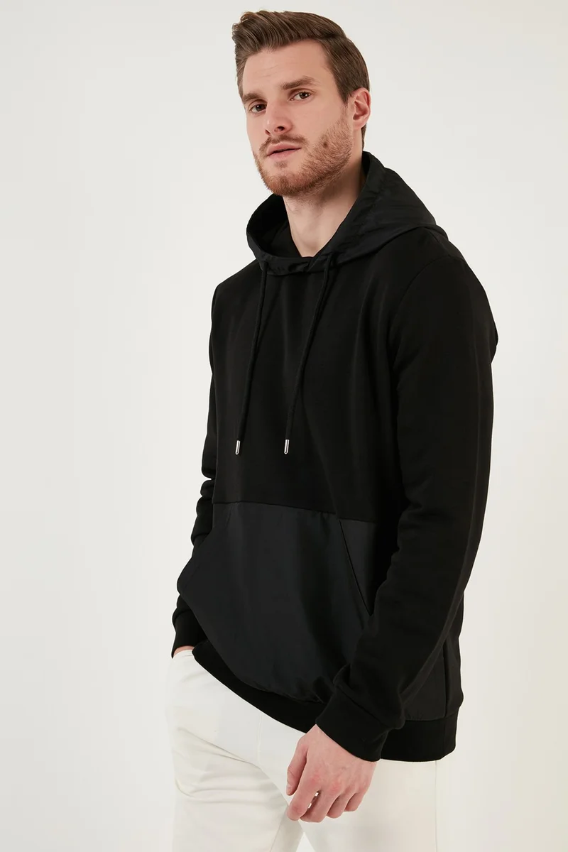 Buratti Cotton Regular Fit 3 Thread Hooded Sweat Men's Sweat 5905517