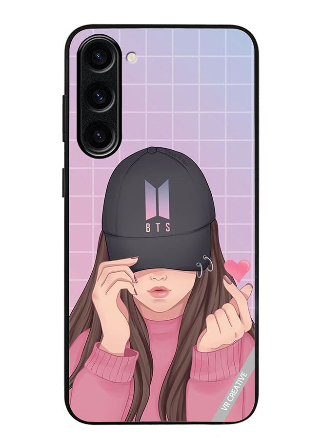VR CREATIVE Protective Case Cover For Samsung Galaxy S23 Plus Bts Cap Girl Design Multicolour - Image 1