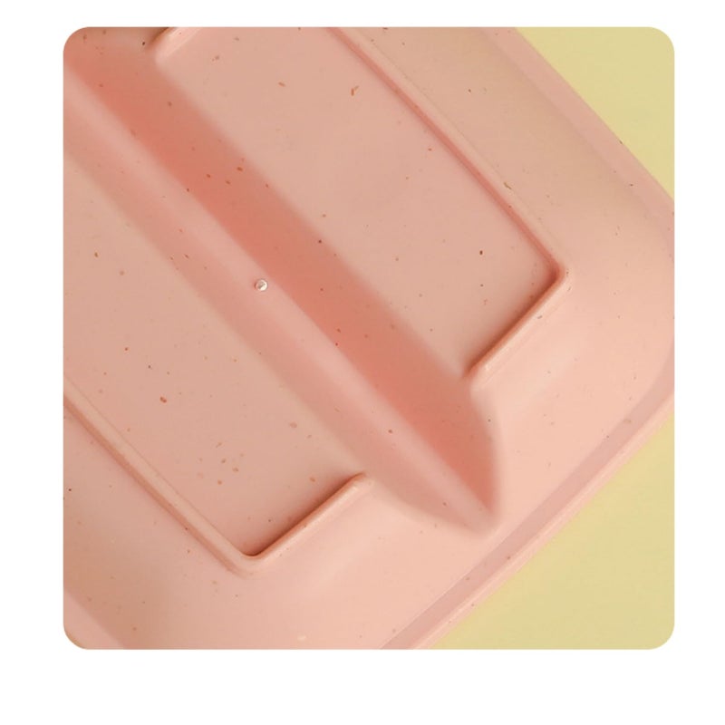 RoarCraft 6 Pcs Dual Dipping Sauce Bowls Melamine Soy Sauce Dish Two Compartments Party Trays Divided Fondue Plate Appetizer Plates for Restaurant Kitchen Sushi Soy Sauce (Set of 6, Beige) - Image 3