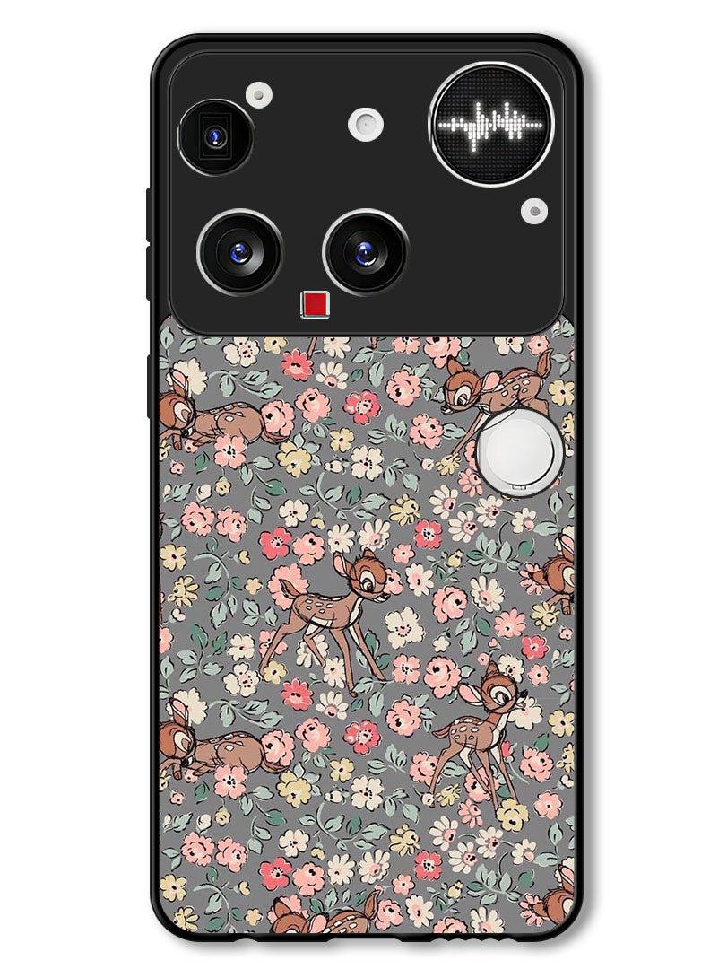 Theodor Case Compatible with Nothing Phone (3) 6.67 Inch Protection Shockproof Bumper Cover Deer Pattern - Image 1