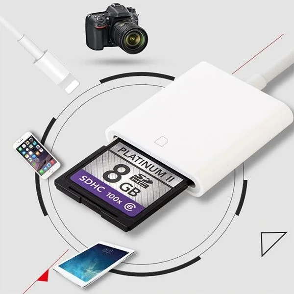 Polhammobile Polham Lightning Lightning Sd Card Reader Adapter Memory Card Reader