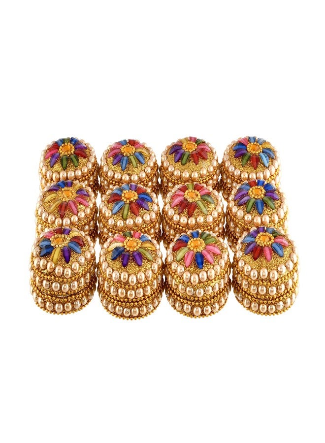 Craftam Aluminum Sindoor Daani, Kumkum Box Wedding Return Gifts (Set of 24) - Image 2