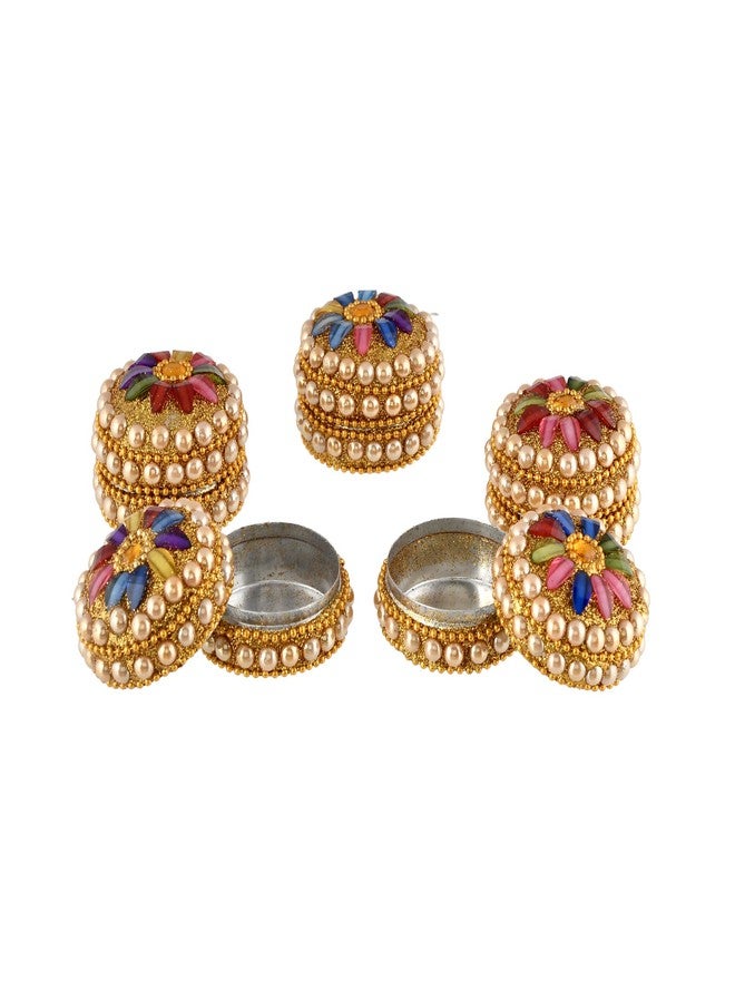 Craftam Aluminum Sindoor Daani, Kumkum Box Wedding Return Gifts (Set of 24) - Image 5