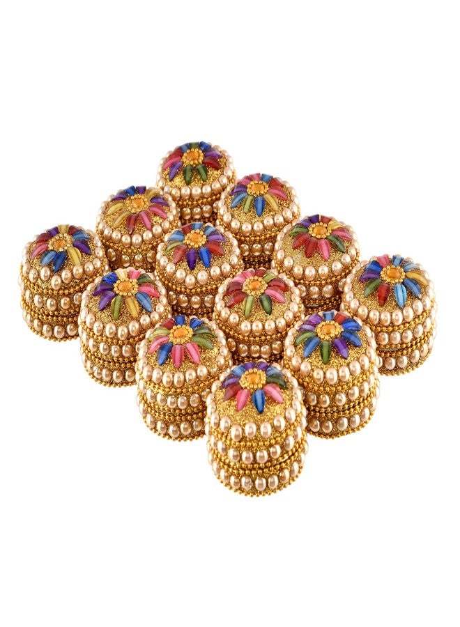 Craftam Aluminum Sindoor Daani, Kumkum Box Wedding Return Gifts (Set of 24) - Image 4