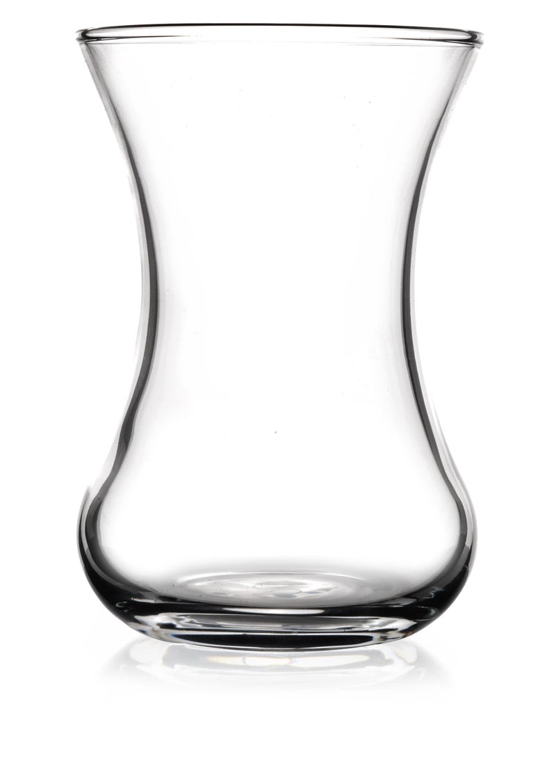 Paşabahçe Pasabahce Vefa Tea Glass Set 130ml – 6 Piece Traditional Turkish Tea Glasses – Elegant Clear Slim Design – 1199393 - Image 3