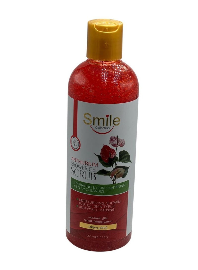 Smile Anthurium shower gel scrub 500 ml