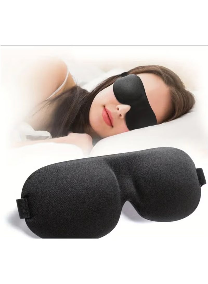 jisimu Sleep Mask Blackout Black silk sleep eye mask Comfortable & Breathable Eye Mask Best Night Companion Eyeshade - Image 1