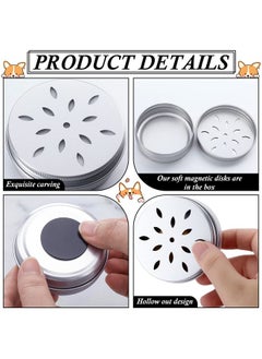 Oudain Oudain 12 Pack Dog Scent Work Tins, Dog Scent Training Box, Dog Nose Metal Container with 12 Magnetic Dots, Dog Scent Training Kit Smell Training Canisters Aluminum Cans for Dogs Training (Cute)  - Image 3