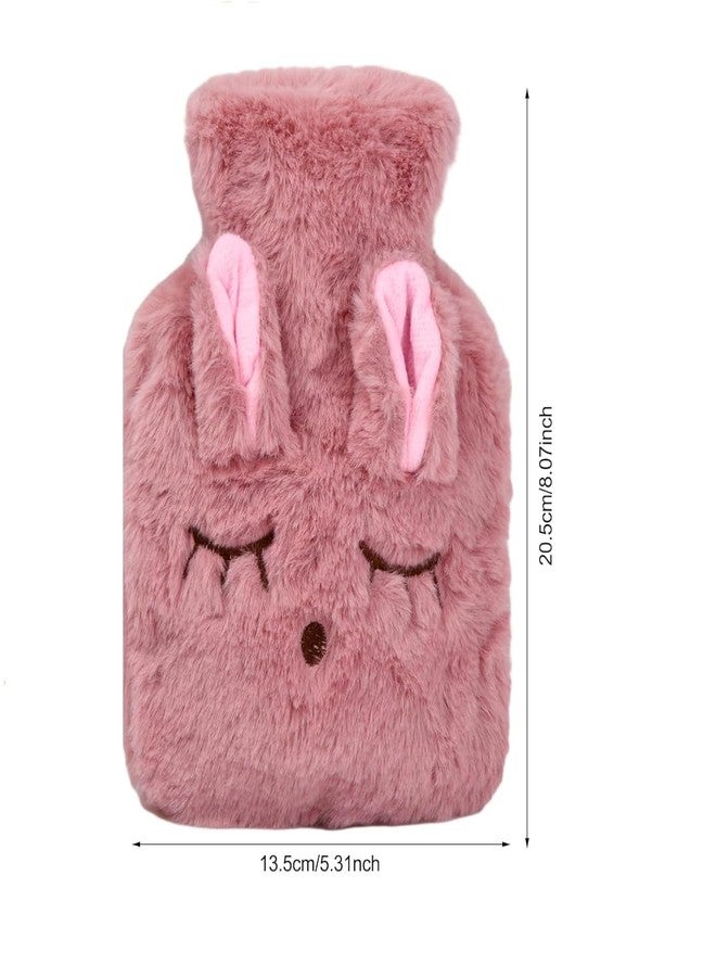 FYCAN 350 ml Baby Warm Plush Hot Water Bag Cartoon Rabbit Plush Water Warmer Removable and Washable Water Warmer Bag Comfortable Soft with Hand Cover for Pain Relief Pain Relief, Odorless-Multi - Image 5