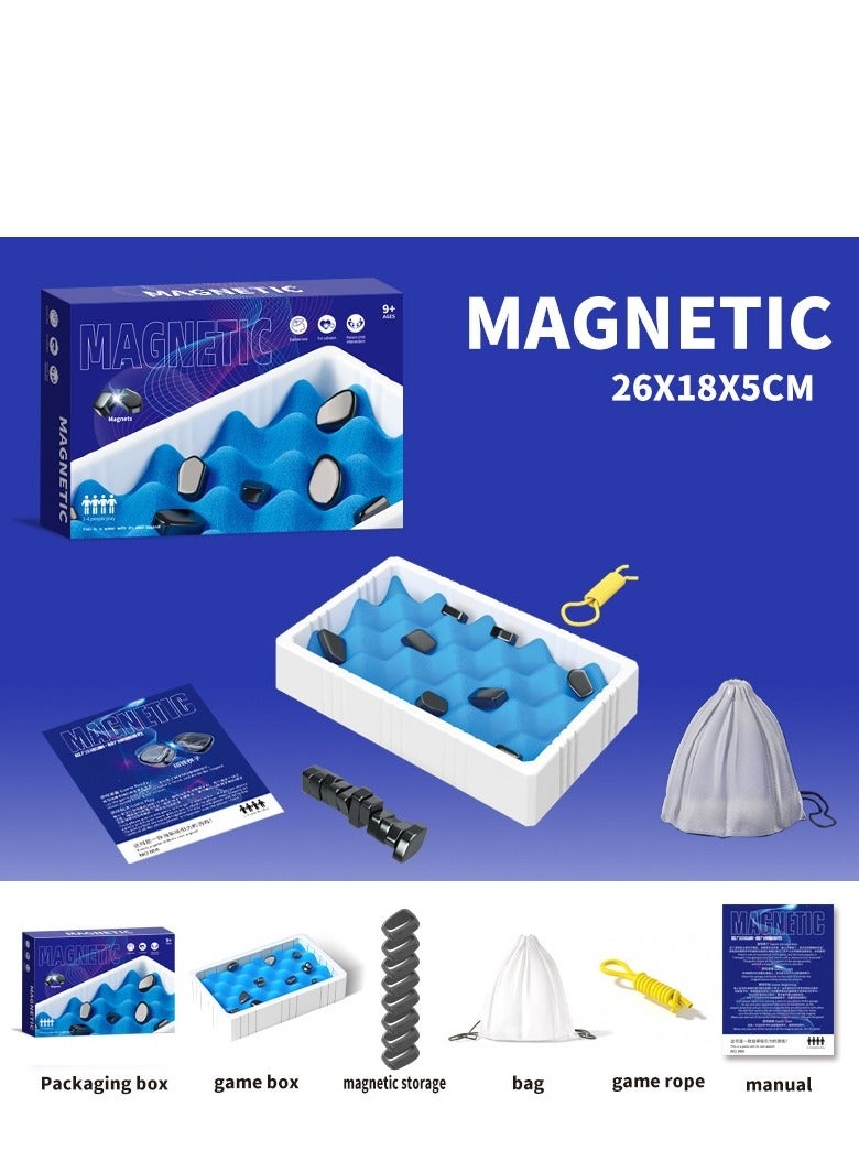 Magnetic Chess Game, Fun Table Top Magnet Game, Magnet Board Game, Strategy Game for Kids  Adults, Family Party Games (B) - Image 1