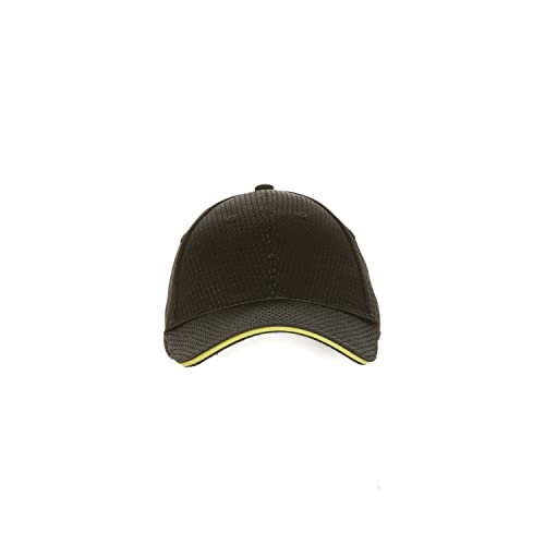 Chef Works Unisex Cool Vent Baseball Cap, Black/Lime, One Size - Image 3