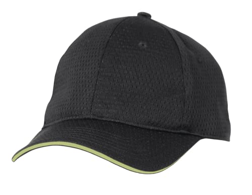 Chef Works Unisex Cool Vent Baseball Cap, Black/Lime, One Size - Image 5