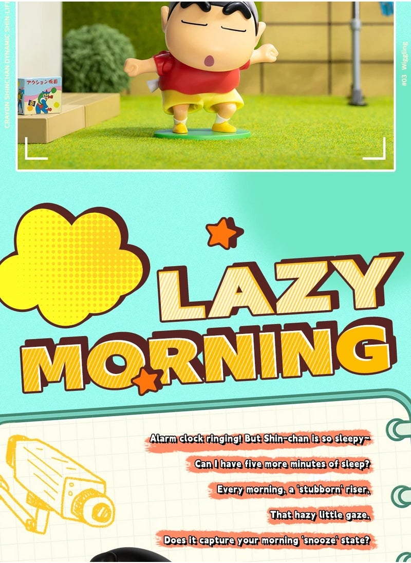 Generic - Crayon Shin Chan Dynamic Shin Life Mystery Box - 4PC Collectible Wind-up Toy Set - Image 1