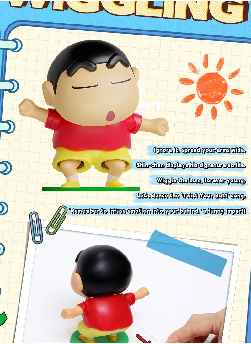 Generic - Crayon Shin Chan Dynamic Shin Life Mystery Box - 4PC Collectible Wind-up Toy Set - Image 1