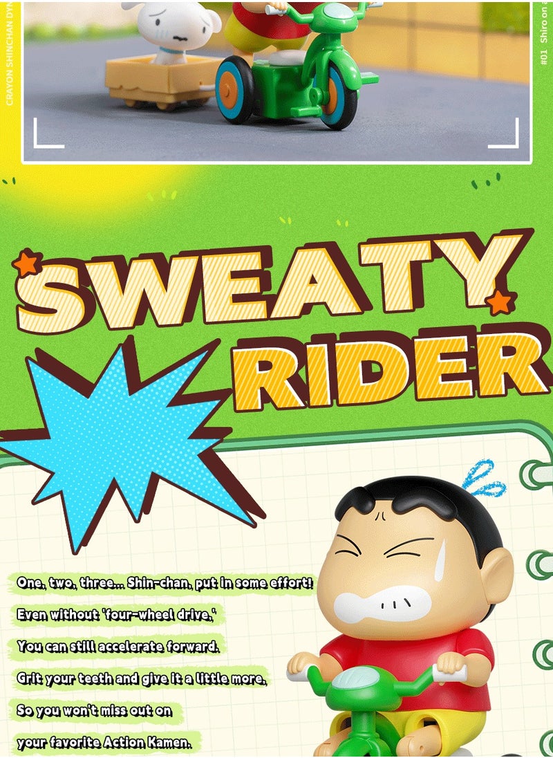 Generic - Crayon Shin Chan Dynamic Shin Life Mystery Box - 4PC Collectible Wind-up Toy Set - Image 1