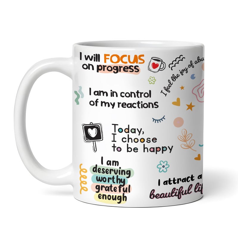 DAYS Daily Affirmation Mug Mug Design with Positive Affirmations Daily Affirmation Motivation Mug Gift for Positivity Encouragement - Image 2