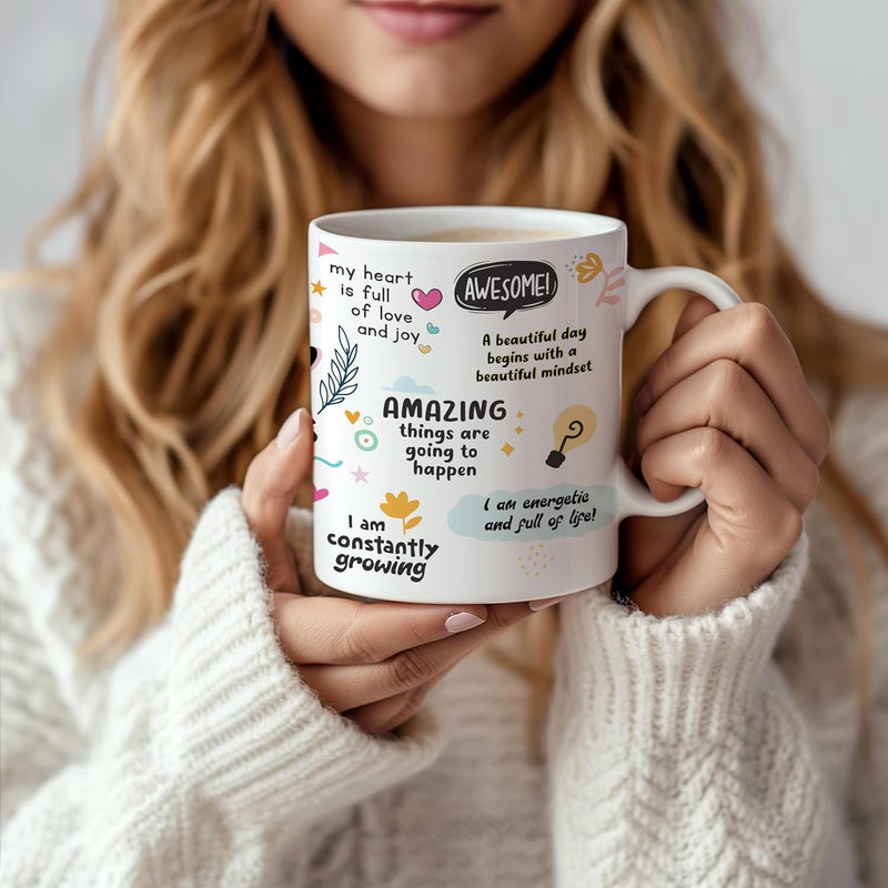 DAYS Daily Affirmation Mug Mug Design with Positive Affirmations Daily Affirmation Motivation Mug Gift for Positivity Encouragement - Image 5