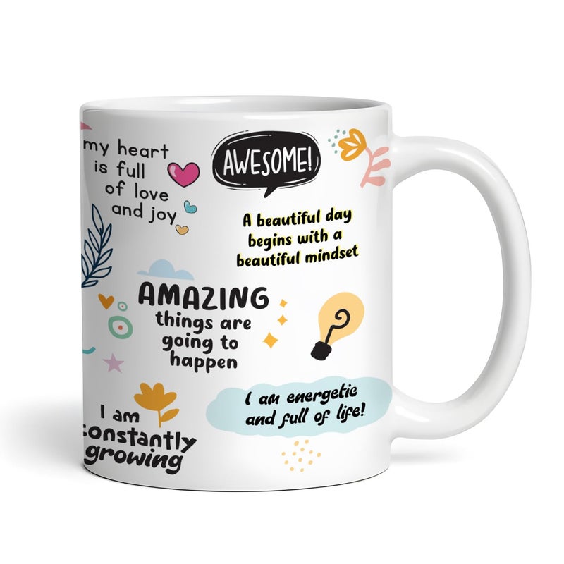 DAYS Daily Affirmation Mug Mug Design with Positive Affirmations Daily Affirmation Motivation Mug Gift for Positivity Encouragement - Image 3
