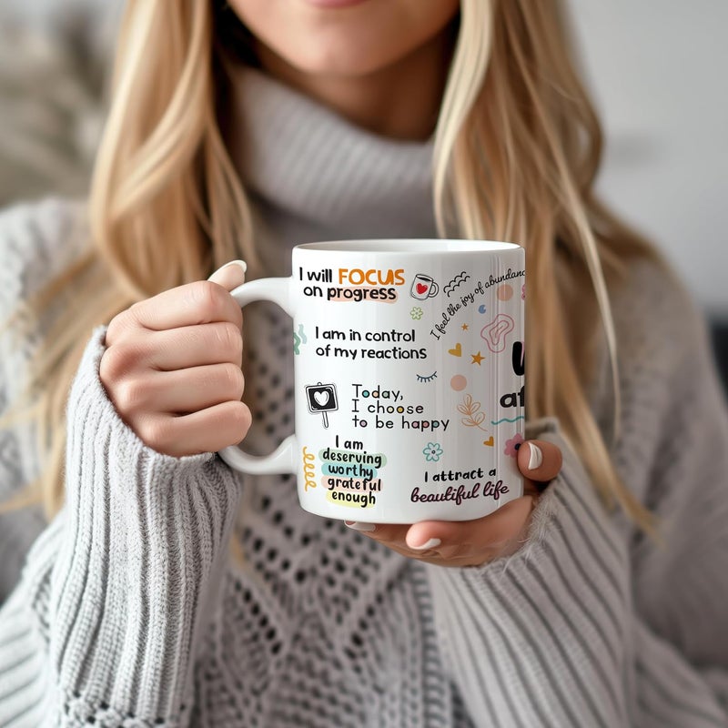 DAYS Daily Affirmation Mug Mug Design with Positive Affirmations Daily Affirmation Motivation Mug Gift for Positivity Encouragement - Image 4