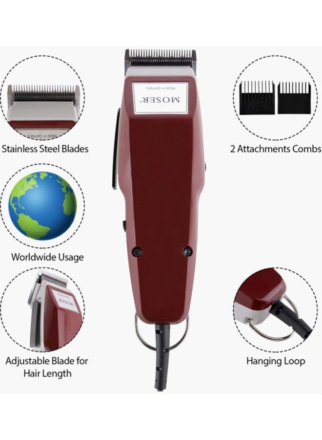 MOSER Professional Hair Clipper Maroon/Grey - Image 5