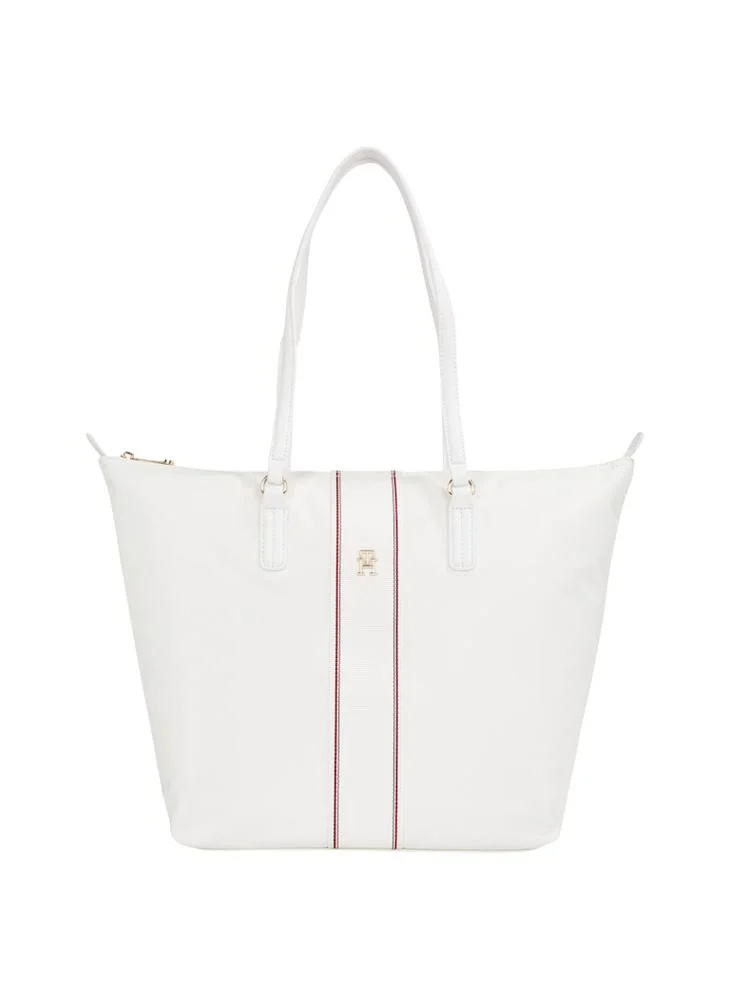 TOMMY HILFIGER Logo Detail Zip Over Tote