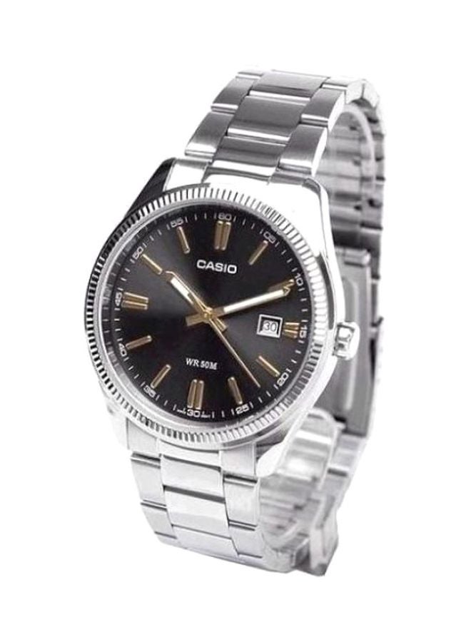 CASIO Men Enticer Analog Watch MTP-1302D-1A2V - 39 mm - Silver - Image 5