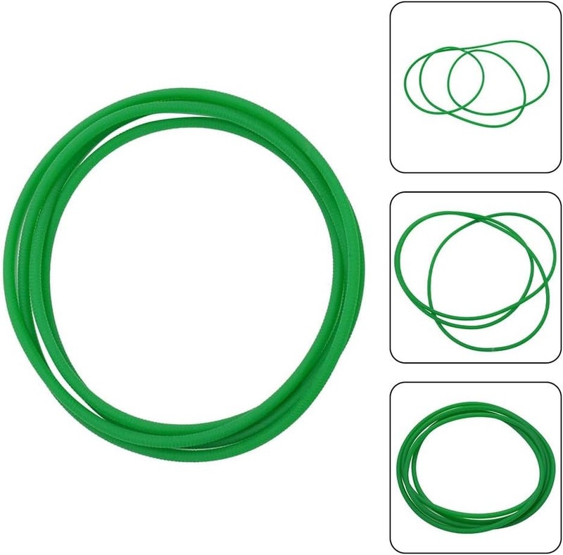 bike rollers Drive Replacement Belt 5mm Width Indoor Bicycle Trainer Roller Accessory 72.83'' Perimeter Cycling Equipment Part in Red or Green for Home Training(Green) - Image 2