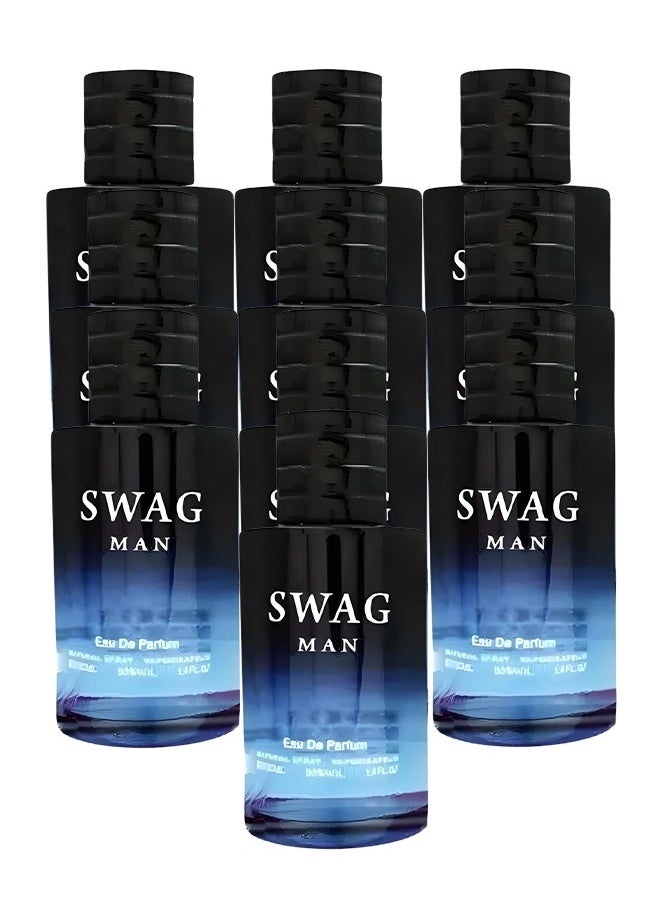 سواج 10 قطع عطر سواج مان للرجال ١٠٠ مل  - Image 1