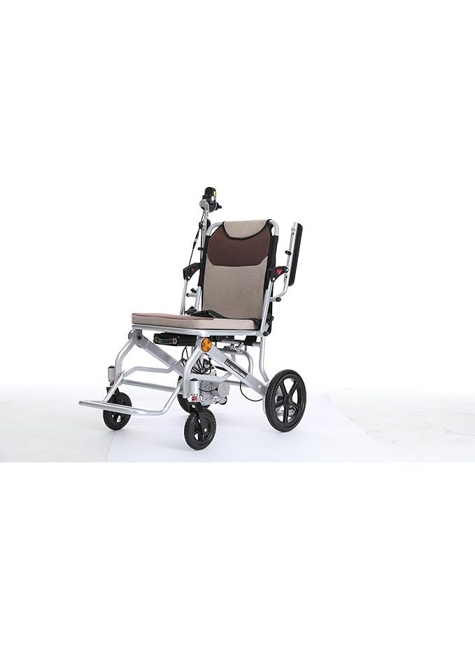 Cool Baby Ultra-light (only 16kg) portable transport travel wheelchair Foldable transport wheelchair for adults and seniors Supports 100kg Lightweight magnesium alloy elderly wheelchair - Image 5