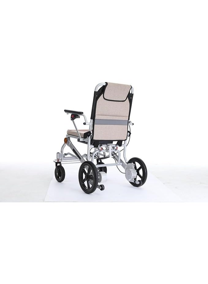 Cool Baby Ultra-light (only 16kg) portable transport travel wheelchair Foldable transport wheelchair for adults and seniors Supports 100kg Lightweight magnesium alloy elderly wheelchair - Image 3