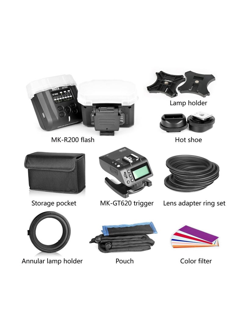Meike - Meike MK-MT24 2.4G Wireless Close-Up Speedlight Macro Twin Lite Flash for Canon EF-Mount - Image 1