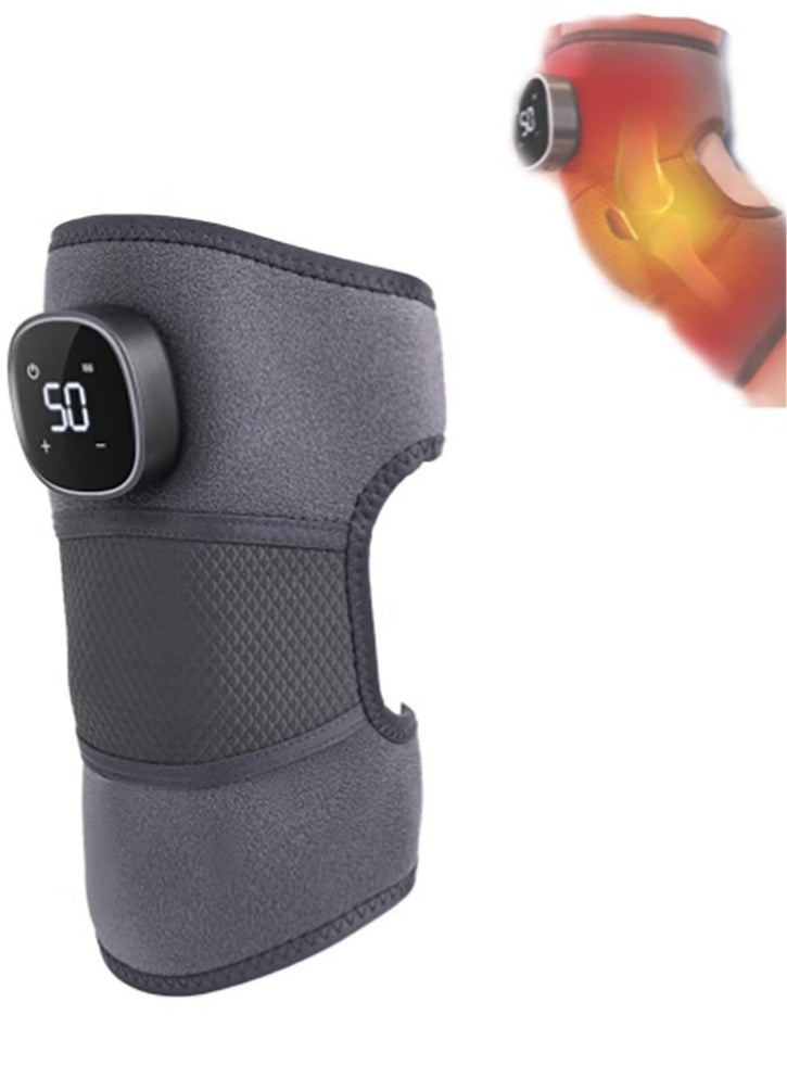 Bukela - Vibration Knee Heating Pad Knee Massager,Knee Elbow Shoulder Relaxing Leg Warmer,3-in-1,Elbow And Shoulder Support Wrap-Features Adjustable Vibration Heating Mode,Heated Knee Support With Vibration - Image 1