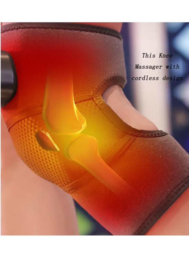 Bukela - Vibration Knee Heating Pad Knee Massager,Knee Elbow Shoulder Relaxing Leg Warmer,3-in-1,Elbow And Shoulder Support Wrap-Features Adjustable Vibration Heating Mode,Heated Knee Support With Vibration - Image 1